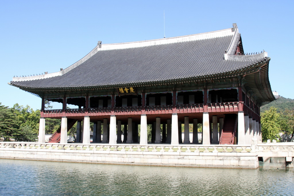 In der Palastanlage Gyeongbokgung